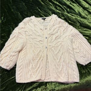 🌿 Vintage-Inspired Chunky Knit Cardigan | Wool Alpaca Blend Cottagecore Dream 🌿